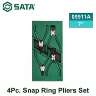 Snap Pliers 7"Ring Set of 4 pieces 09911A 4 pcs Snap Ring Pliers Set Sata Tools