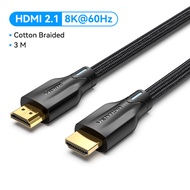 Vention สาย HDMI 2.1 8K/60Hz 4K/120Hz 48Gbps HDMI สายดิจิตอลรองรับ Dynamic HDR eARC Dolby Atmos เข้า