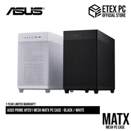 ASUS Prime AP201 Mesh mATX PC Case - Black / White