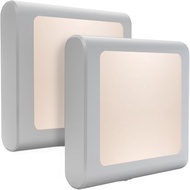 MAZ-TEK Plug-in Led Night Light with Auto Dusk to Dawn Sensor,Adjustable Brightness Warm White Light