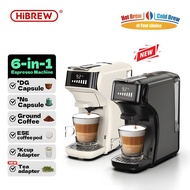 [MALL] 6in1 Espresso Coffee Maker, Nespresso Capsules, Nescafe Dolcegusto, Kcup, ESE POD Bag and HiB