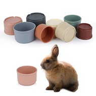 TOYMIS 8pcs Rabbit Stacking Cups, Multicolored Stack Up Bunny Cups Reusable Bunny Toys for Rabbits S