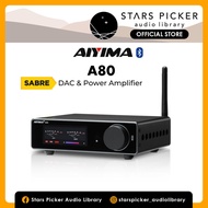 AIYIMA A80 ESS Sabre DAC & Stereo Power Amplifier Bluetooth 300Wx2 Class D 2.0 Digital Amp