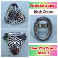 Super alpaca burnt alpaca agate ring.03