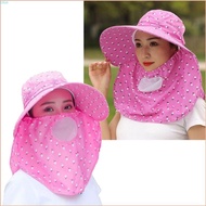 Chua Summer Protective Bucket Hat Adjustable 56-60CM Head Size Fishing Gardening Hat