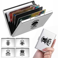 Pemegang kad Metal Credit Card Case Pattern Credit Card Holder Simple Metal Card Case Card Holder Sc