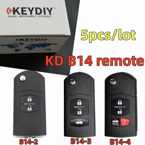 5pcs/lot KEYDIY KD B14 B14-2/3/4 Universal Remote Key KD B Car Remote Key for Car Key for KD-X2 KD90