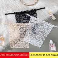 Anti-Exposure Tube Top Artifact Women's One-Piece Lace Edge Base Ride Wrapped Chestskin socks for womenplus size pantiesbaju inner neckseluar untuk besarkan pinggulbengkung samping，bra cantik，bra zip depan，avon bra，bengkung samping，coursette shaper，bra