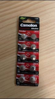 【3 件包郵】全新  Camelion Alkaline AG13 LR44 LR1154 357 電池 Batteries    #m