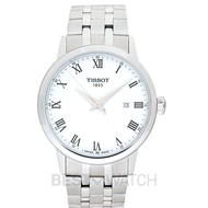 TISSOT T-Classic T129.410.11.013.00 White Dial Men's Watch Genuine FreeS&amp;H
