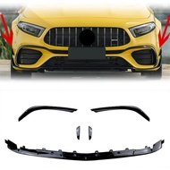 Mercedes Benz A Class W177 A45 A45s Front bumper canard splitter AMG 2020 2021
