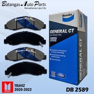BENDIX BRAKE PAD ISUZU TRAVIZ 2020-2022 1SET 4PCS 2589