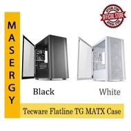 Tecware Flatline TG Black/White MATX Case