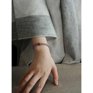L. Bardeen Natural White Snowflake Ghost Bolivia Amethyst Ghost Qinan Agarwood Bracelet Female Brace
