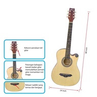 Cutaway Guitar 38 inch