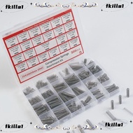 FKILA 300PCS/box Compression Spring Assortment Kit, Tension Spring 304 Stainless Steel Small Springs