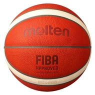 Molten BG5000 Competition Ball - FIBA Basketball Made of Real Leather Size 6, 7