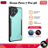 Case Tecno pova 7 Pro 5G Pova 7 Ultra Pova 7 4G 5G Sockproof Transparent Casing Full Cover