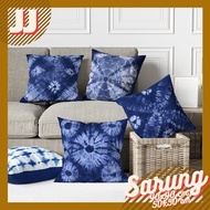 BLUE TIE DYE PRINTING SOFA CUSHION COVER 40X40 / 45X45 / 50X50 CM