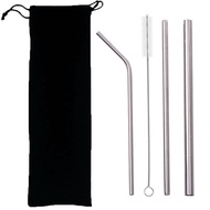 （P58）4Pcs Reusable High Quality Drinking Straw 304 Stainless Steel Colorful Metal Straw Beverage Straws for Mugs