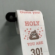 1pc, 30th Birthday Gifts For Men And Women Happy Prank Toilet Paper - 30th Birthday Decorations For 