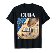 Cuban Dominos Cigar Fedora Hat Funny Cuba T-Shirt Gift