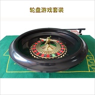【New Arrivals】 16 Roulette Set Dia.40Cm Plastic Roulette Wheel with Cards Game Mat