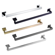 Towel Bar Bathroom Accessories Gold Grey Black Silver Towel Holder Square Stainless Steel