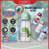CERTO Dinosaur Water Bottle Cute Tumbler Bpa Free Kids Drinking Bottle Cup Straw Water Bottle Botol Air Budak小孩水瓶水壶