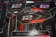 Decal Honda Crf 150 L hitam merah cutting hologram stiker crf 150 sim