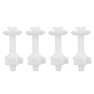 4PCS Toilet Seat Hinge Bolt Screws With Plastic Nuts And Washers Toilet Seat Replacement Parts Kit