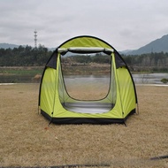 Outdoor Rainproof Sunscreen Double-Foyer Including Mesh Double-Layer 4-Person Beach Tent Lightweight