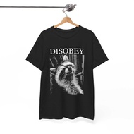 Disobey Raccoon T-Shirt 6757