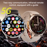 Original NEW Android H100 Smartwatch 5G With SIM Card Slot Amoled Screen Rotating Camera WIFI GPS Po