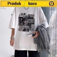 baju t shirt lelaki murah viral baju kaos lelaki T-Shirt Lengan Pendek Lelaki Jenama Fesyen Baru 2022 Musim Panas, T-Shirt Lengan Separuh Lapang Trend Baju Longgar Liar
