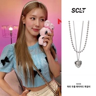 [ITZY Yeji / (G)I-DLE Miyeon Worn] SCALETTO 1111 Heart Layered Necklace (2 Set)