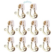 SHFY Clip-on Earring Converter With  Earring Pads U-shaped Clip Ear Ring Findings for DIY Earring No