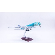 Japanese aircraft model ANA Airlines Airbus A380 baby blue size 20cm MB20087