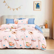 Single size Mr.Ing Fitted Bedsheet set 800TC with Bolster & Pillow case (upgraded) extra height with