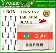 The 1BOX ( TURNILYO BLACK) LRG 1MM Screw&Black Screw for Wood For Metal