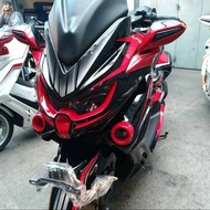 FULLSET BODY CUSTOM PREDATOR NMAX OLD HITAM DOFF LIST MERAH