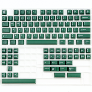 [op006] 114 Keys/set Aifei Alice Layout Pyga emerald Keycaps ABS Double Shot Key Caps Cherry Profile