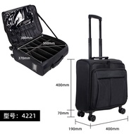 กระเป๋าเครื่องสำอาง OBOX ขนาดใหญ่พร้อมล้อ กระเป๋าเครื่องสำอางสำหรับทำเล็บและทอ เคสเก็บของสำหรับผู้ชา