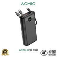 [มี CCC สินค้าใหม่] ACMIC Powerbank รุ่น AP20-11PD PRO 20000mAh Fast Charging PD20W QC3.0 มีสายในตัว
