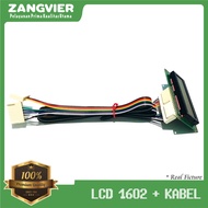 ZANGVIER - LCD character 1602 + CABLE for PERTAMINI - POM MINI LCD display screen