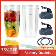 Replacement 32Oz Cups with Two Flip Top to Go Lid, Rubber Seals, for  600W and 900W Blender Accessor
