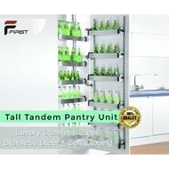 LUXURY STAINLESS STEEL-Kitchen Tall Tandem Pantry Unit TL TT450SS [READY STOCK]