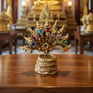 9-Headed Naga King Holding 9-Color Diamonds Symbol Of Power Prestige And Good Fortune. Enhance Wealt