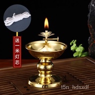 ZZYuantong Dimming Oil Lamp Buddha Worshiping Lamp Household Retro Old-Fashioned Simple Oil Lamp Butter Lamp Buddha Lam