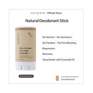 Aluminum & Paraben-Free Underarm Natural Deodorant Stick | 6perSCENT 6/S 15g | with Essential Oil